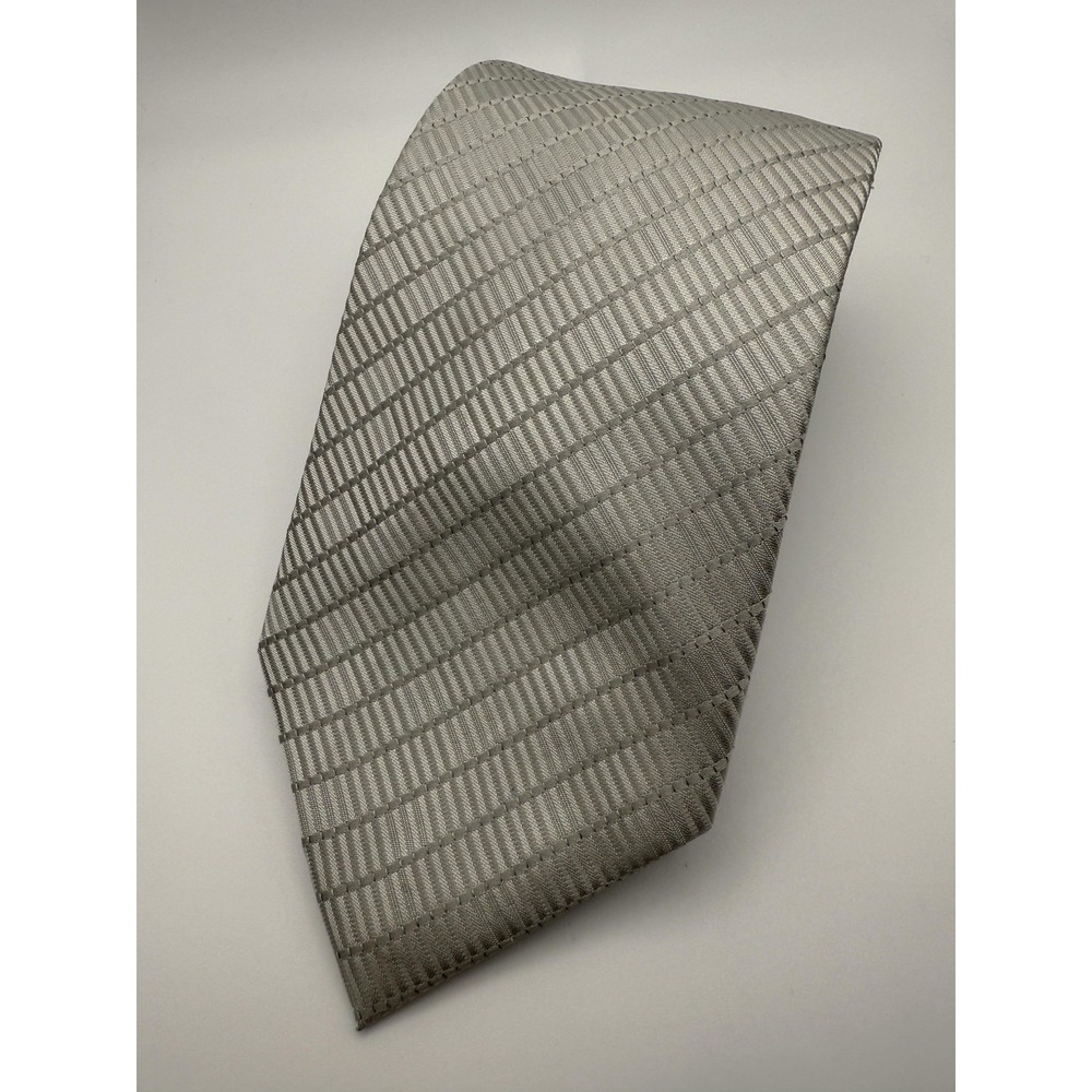 Calvin Klein Tie Mens Silk Diagonal Stripe Pattern Classic Formal Workwear